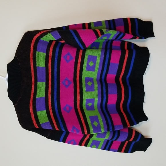 Vintage 1989 GAS Co Colorful Sweater - Picture 4 of 7